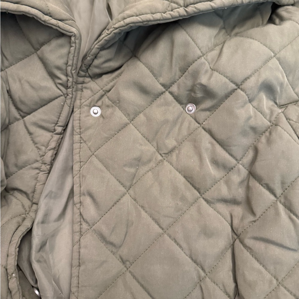 Blank NYC Olive Green Quilted Jacket - Picture 4 of 7